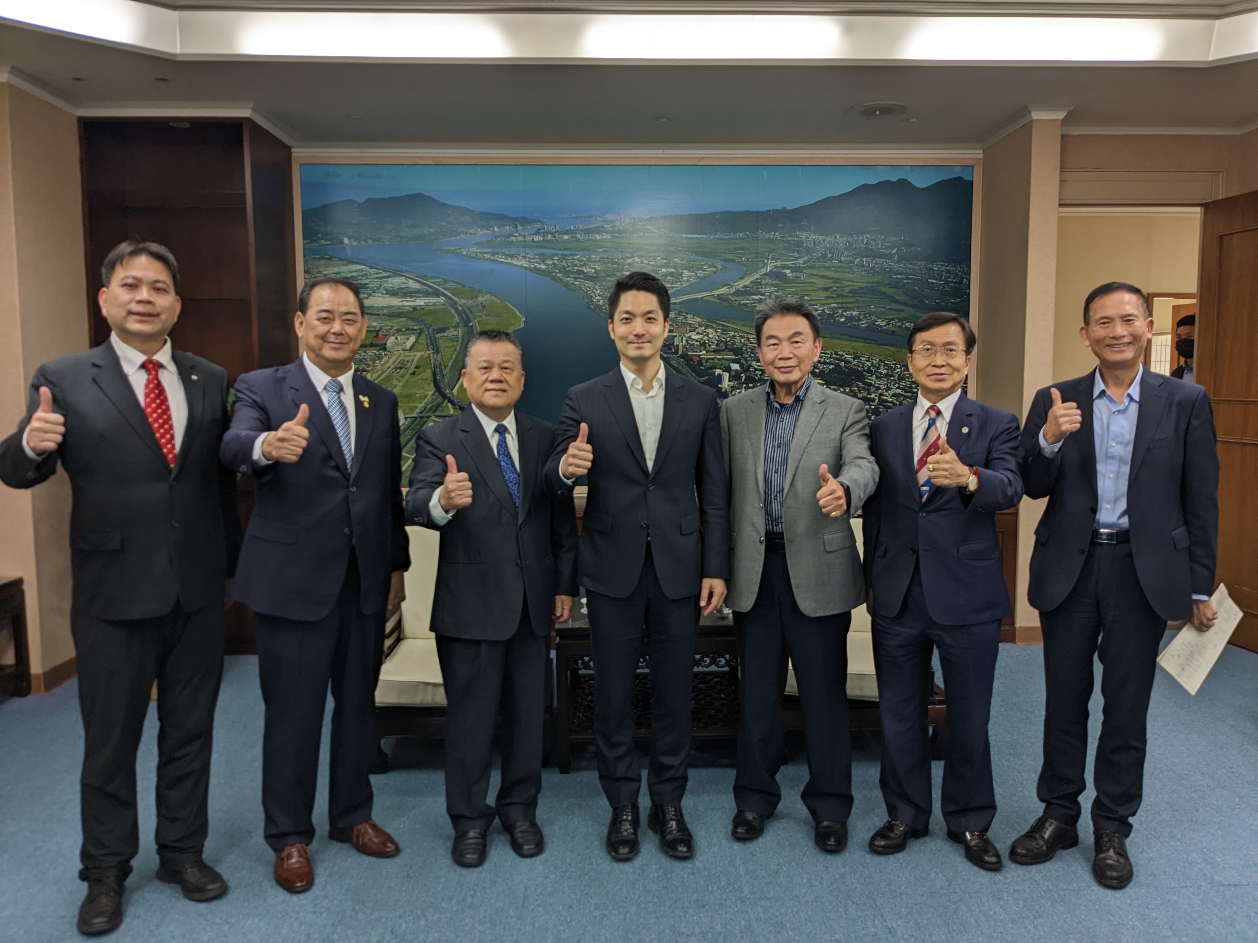 本會組團拜會臺北市政府蔣萬安市長<br>CAA Delegation Visits Taipei Mayor Mr. Wan-An Chiang  